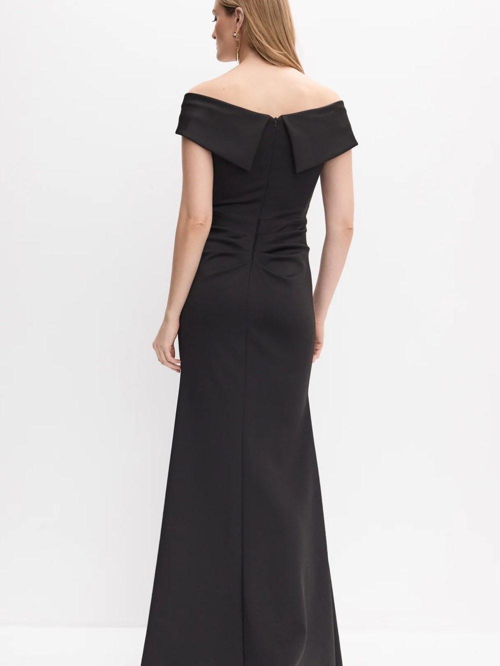 BA Nites - Off-The-Shoulder Ruffle Dress - Picture 3 of 3